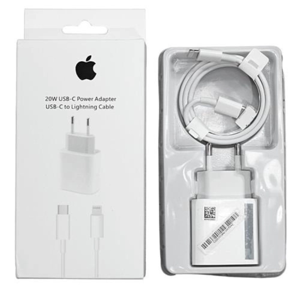 Carregador Fonte Para Iphone Turbo Completo USBC 20W XR XS 11 12 13