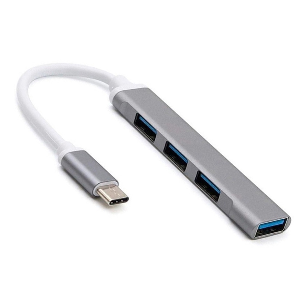 Hub Usb Adaptador 4 Em 1 Tipo C Usb 3.0