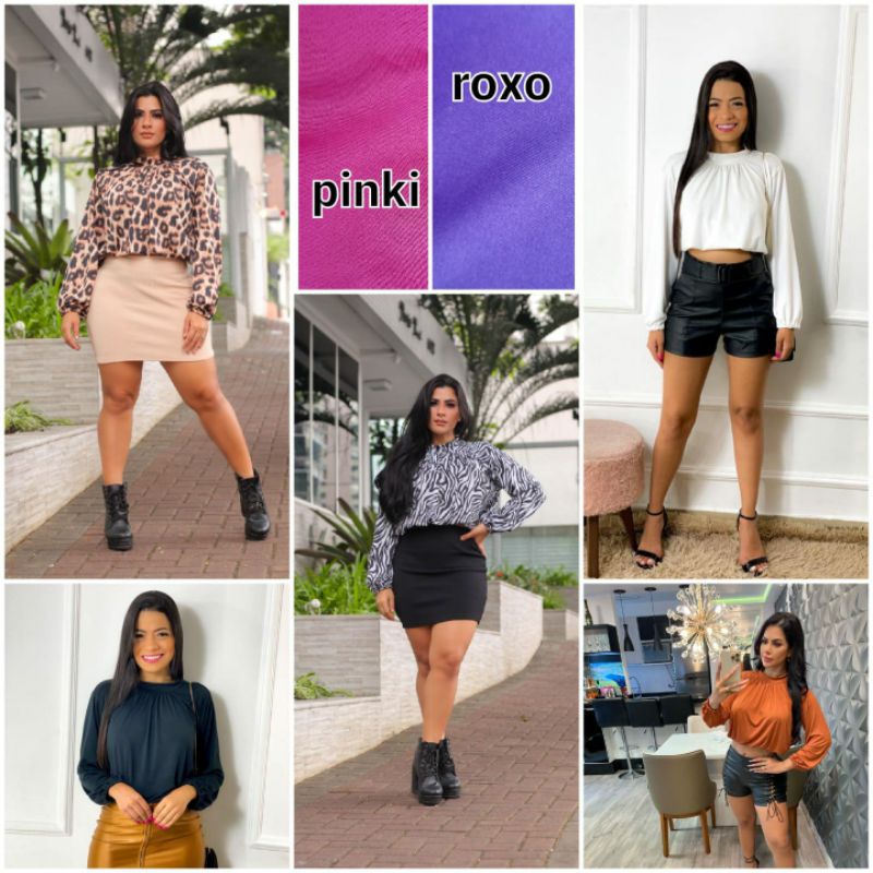 Blusa Juliette Cropeed Moda Feminina Moda Feminina