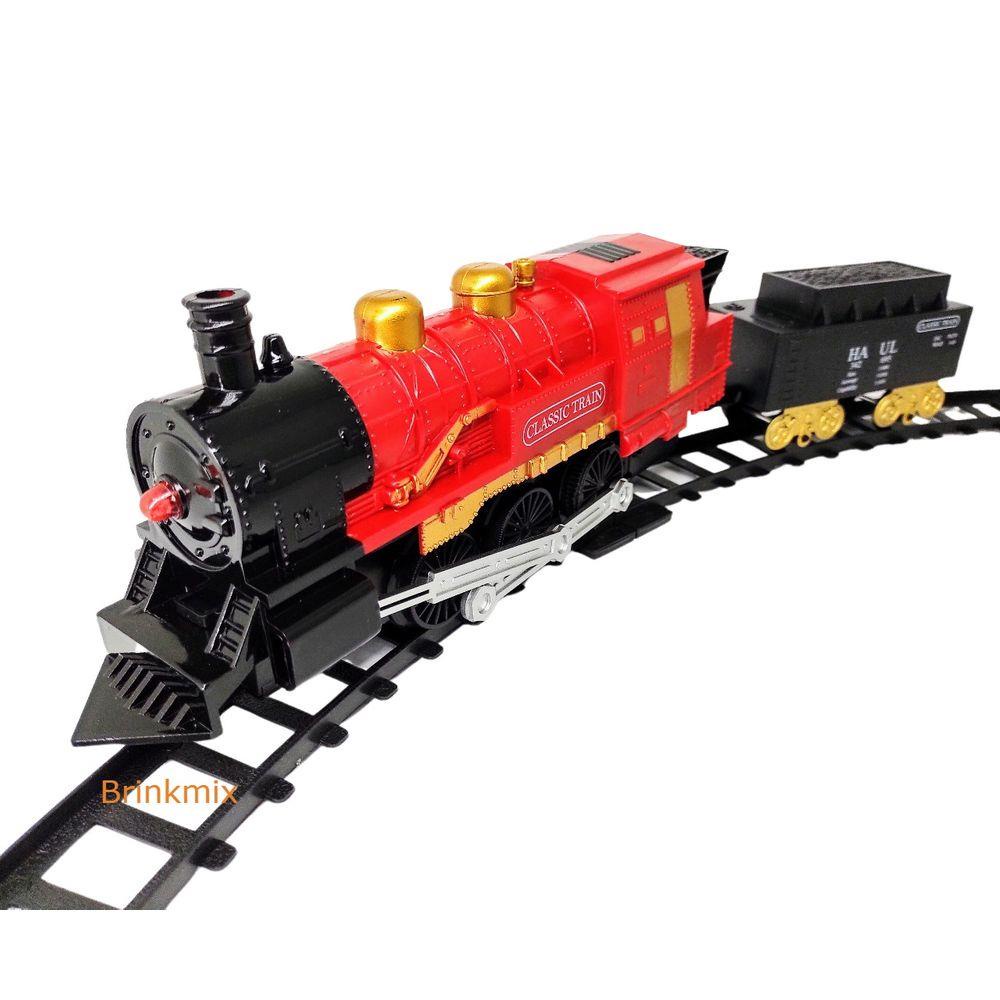 Trem Elétrico A Pilha Ferrorama Classic Train com Trilhos Well Kids 280Cm
