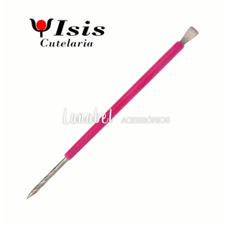 Espátula Mista Isis Cutelaria cor Rosa em Oferta na Shopee