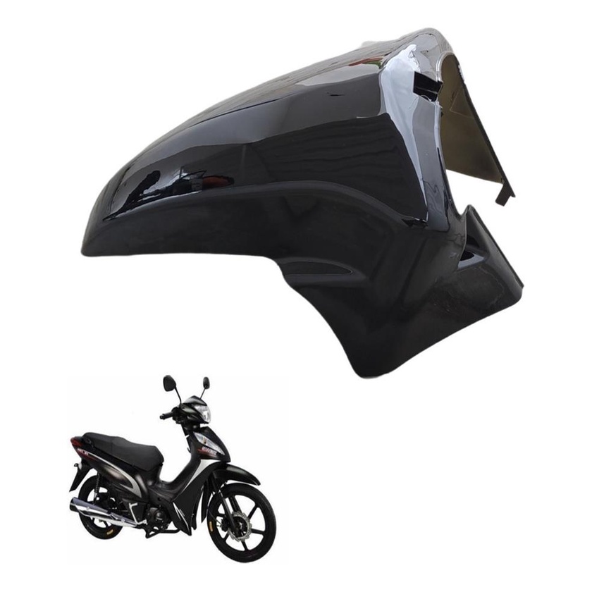 Paralama Dianteiro Jet Shineray Preto Sport 50cc
