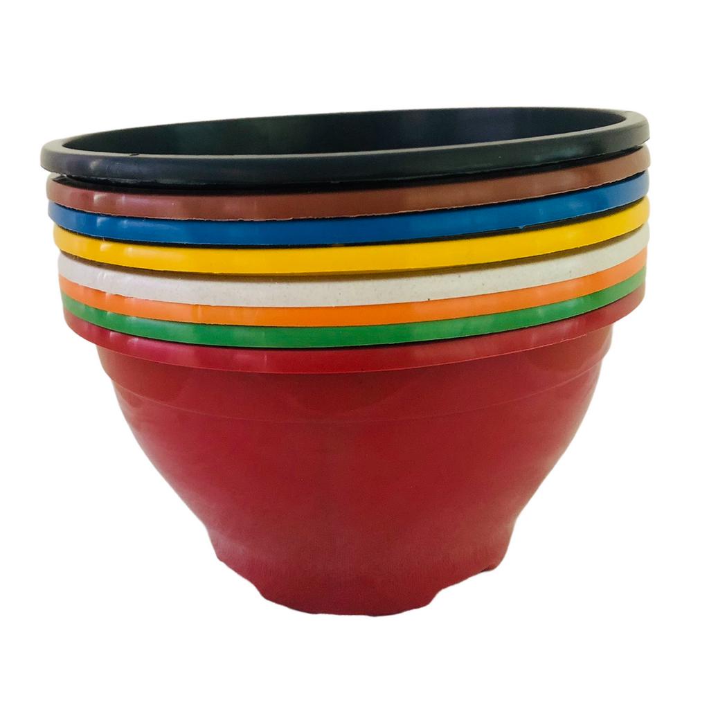 Kit 10 Vasos Cuias 18 cm 1,7L COLORIDAS para Suculentas Cactos Rosa Deserto