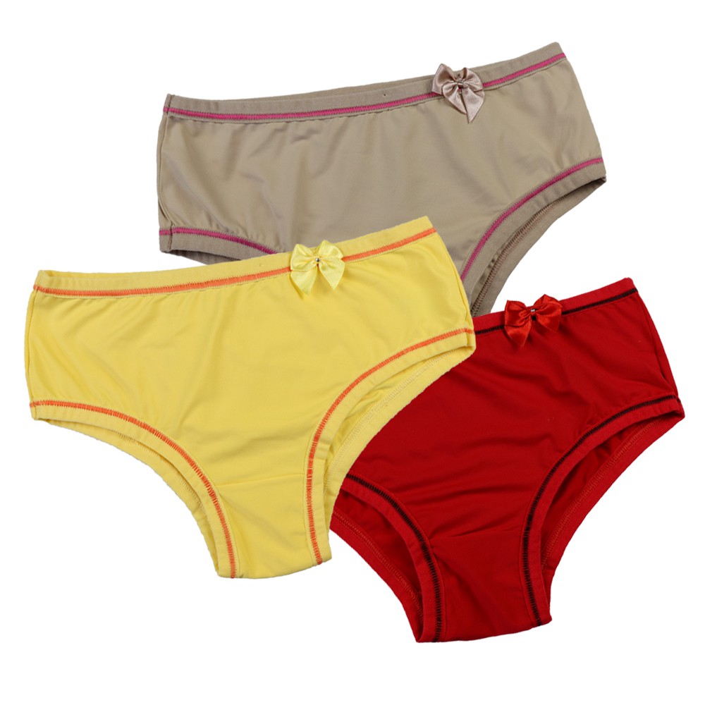 Kit 4 calcinha infantil poliamida para menina em Oferta na Shopee