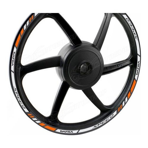 Friso Adesivo Refletivo M6 Roda Moto Dafra Speed