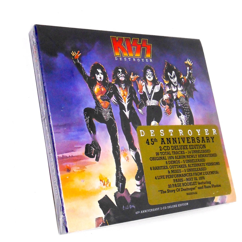 2 CD Kiss Destroyer 45th Anniversary 2021 Deluxe Edition UMe Lacrado