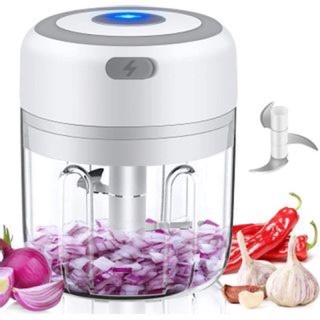 Processador 250ml 3 Laminas Triturador De Alimentos Elétrico Recarregável