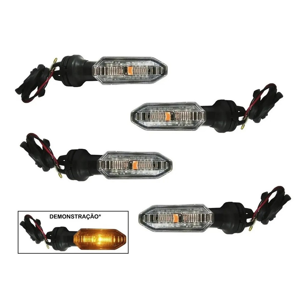 Pisca Led Cb 250 Twister Xre 300 Após 2019 Dianteiro e traseiro 4 peças