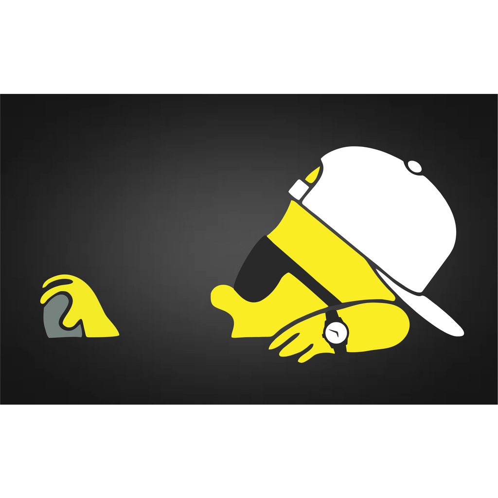 Adesivo Bart Dirigindo De Boné Relógio Para Carro Caminhão