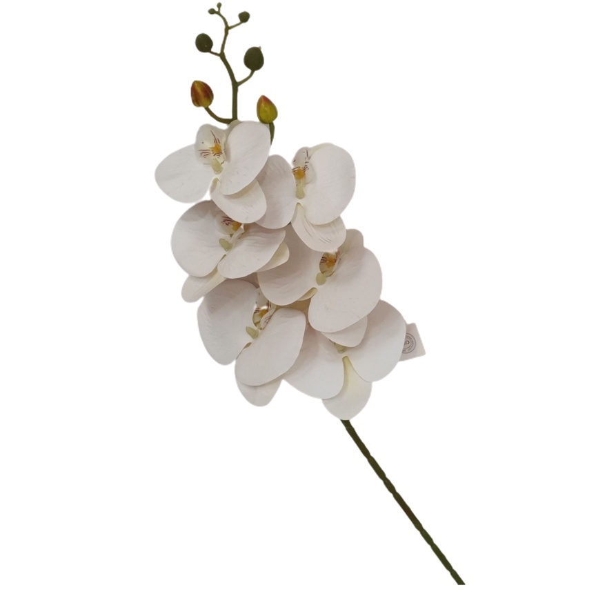 Orquídea Galho Flor artificial silicone toque real 90cm Branca para  arranjos e Decoração Festa Vaso | Shopee Brasil
