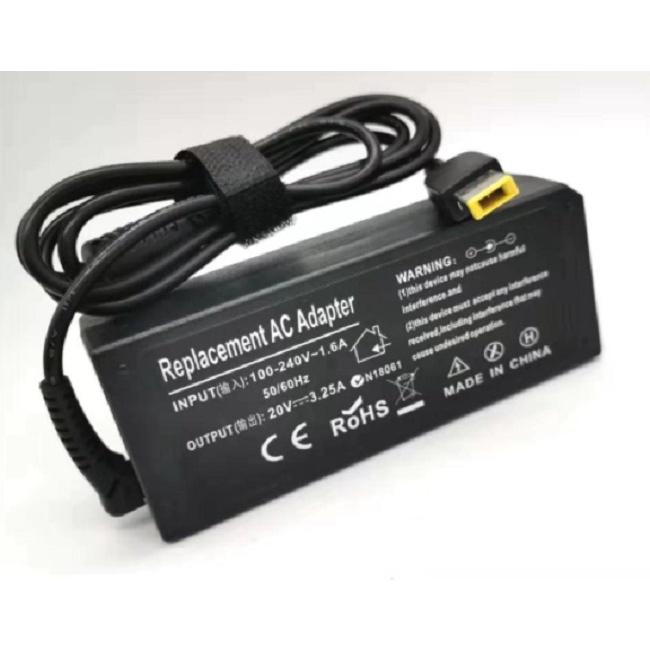 65W Chargeur Ordinateur Portable 20V 3.25A Pour Lenovo ThinkPad T440 T450 T460 T470 X240 X250