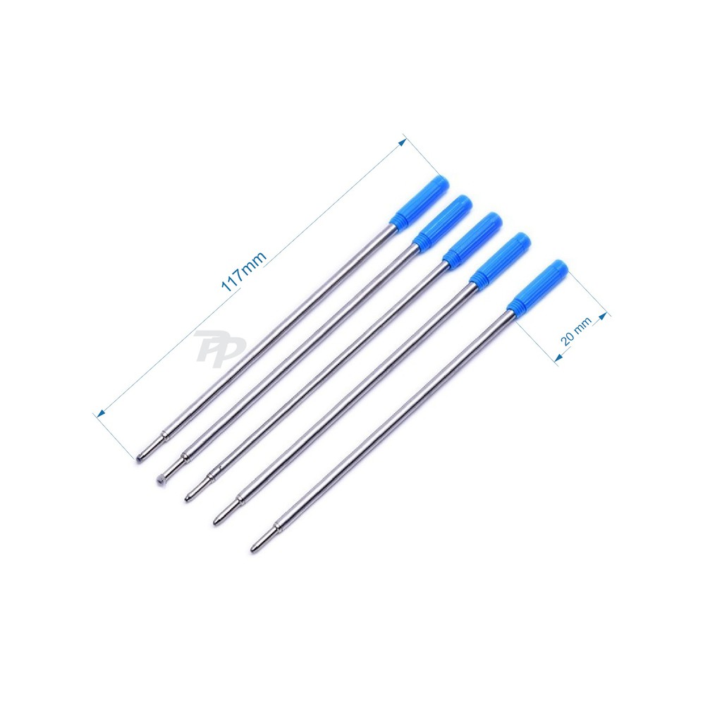 Refil Carga Caneta Cross Azul / Preta - Lote 5 pçs
