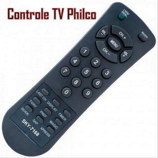 Controle Tv Philco Tubo Codigos originais: PCR70, PCR71, PCR73, PCR89, PCR93, PCR97, PCR111