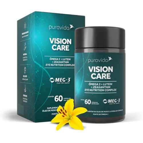 Vision Care 60caps Puravida, Pura Vida, Luteina Dha Epa Full