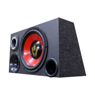 Caixa Trio Som Automotivo Completa Trio Subwoofer V8 Compet 800w - Compet Vermelho em Oferta na Shopee