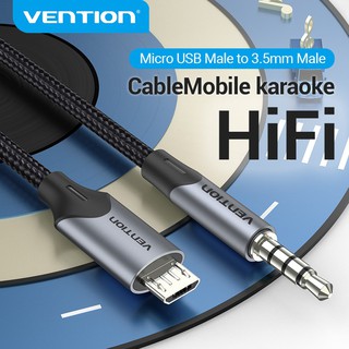 Venção Ao Vivo Cabo Micro Usb Para 3.5mm Cartão De Som Can @ @ Tando Bar Cabo De Gravação Do Microfone Cabo Para Karaoke Tiktok