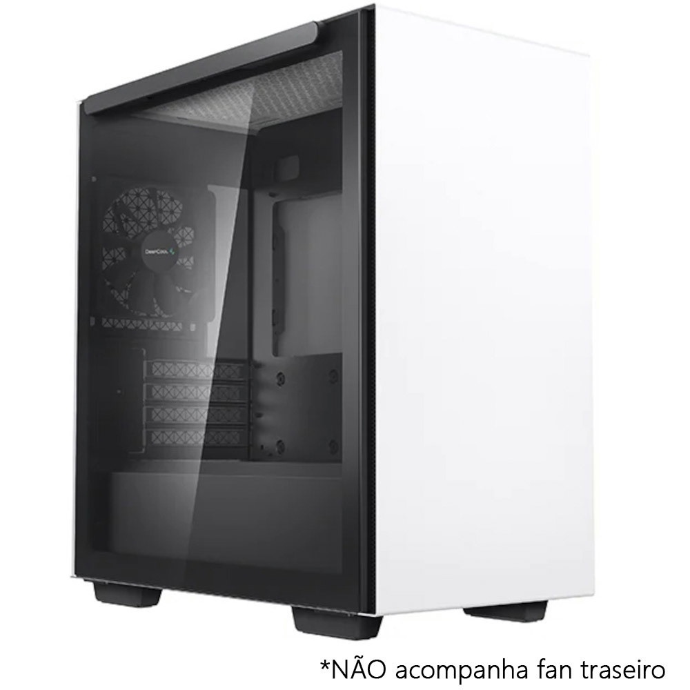 Gabinete Gamer Deepcool Macube Mid Tower Vidro Temperado Matx Branco R Macube Whngm N B