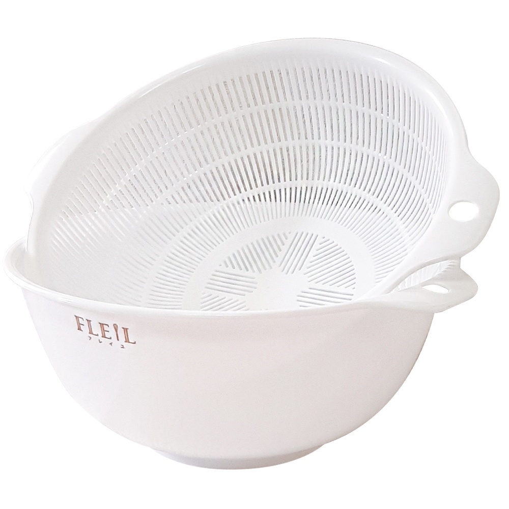 Escorredor Duplo Arroz Macarrão Verduras Legumes 1.5 L Japão