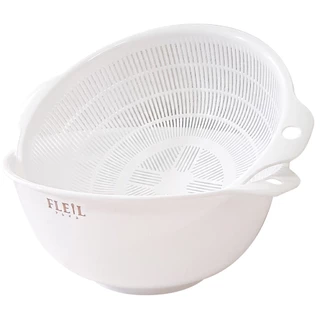 Escorredor Duplo Arroz Macarrão Verduras Legumes 1.5 L Japão