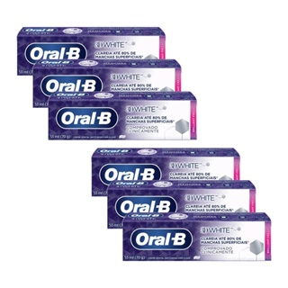 Kit Creme Dental Oral-B 3D White Brilliant Fresh c/ 6 unidades em Oferta na Shopee