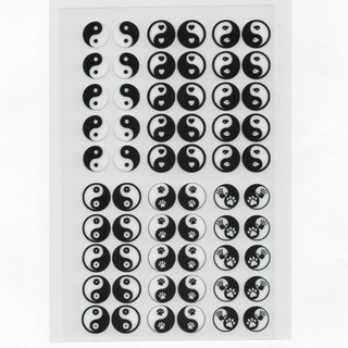 60 adesivos de unha 3D tony country yin yang PRÉ PRONTO - modelo 331-1