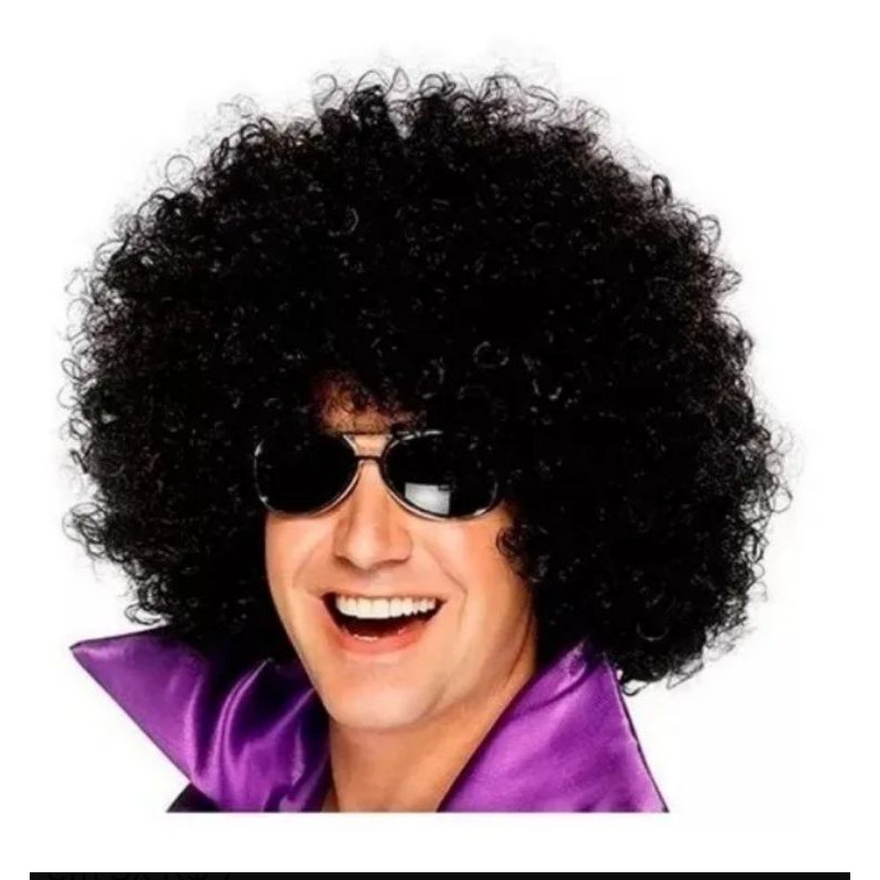 Peruca preta cacheado ondulado super gigante Black Power fantasia  Carnaval P/ Festa Tematica cosplay em Oferta na Shopee
