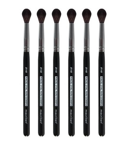 Kit C/6 Un - B140 - Pincel Profissional Oval para sombra - Linha B - Macrilan