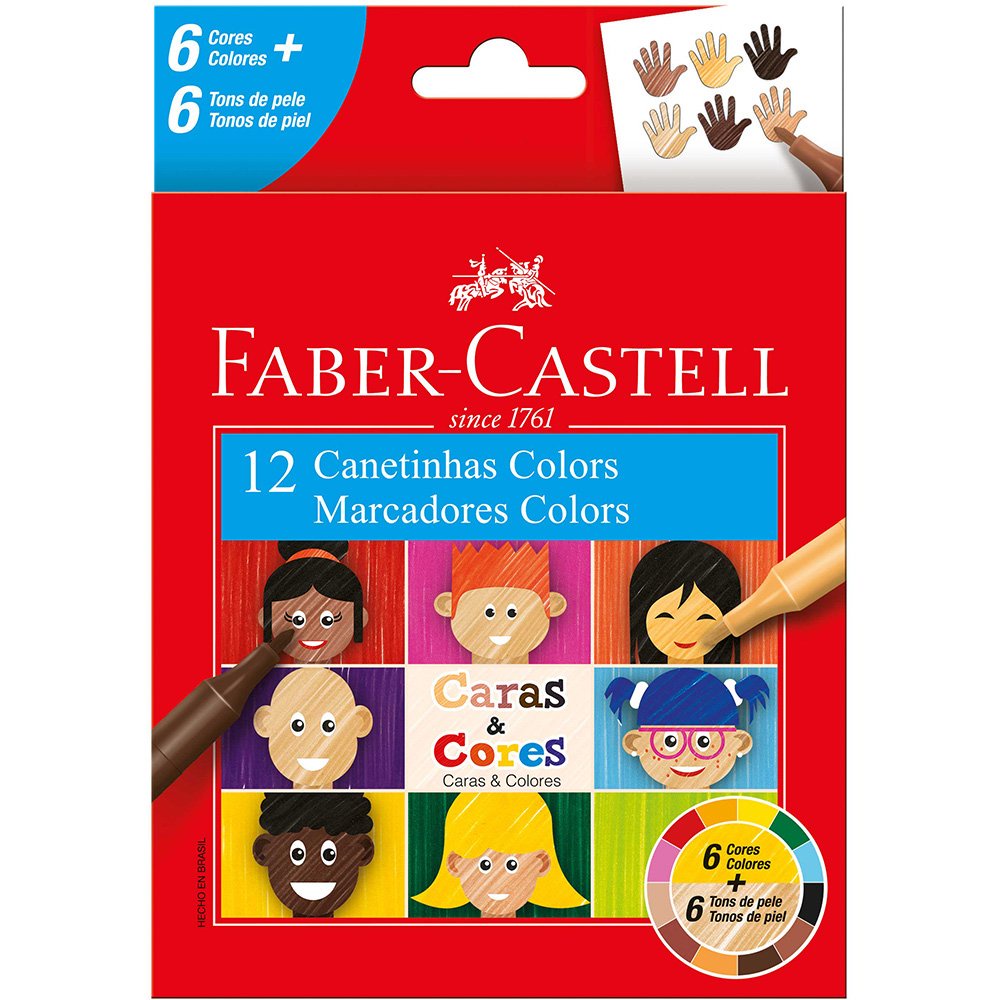 Caneta Hidrocor Faber Castell 12 Cores: Onde Comprar | BuscaProdutos