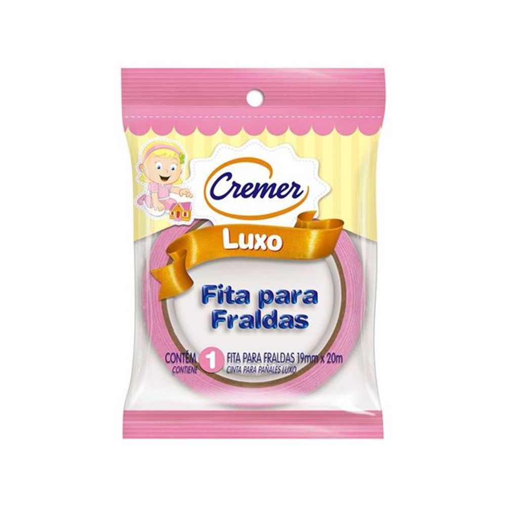 FITA FRALDA ROSA 19MM X 20M CREMER