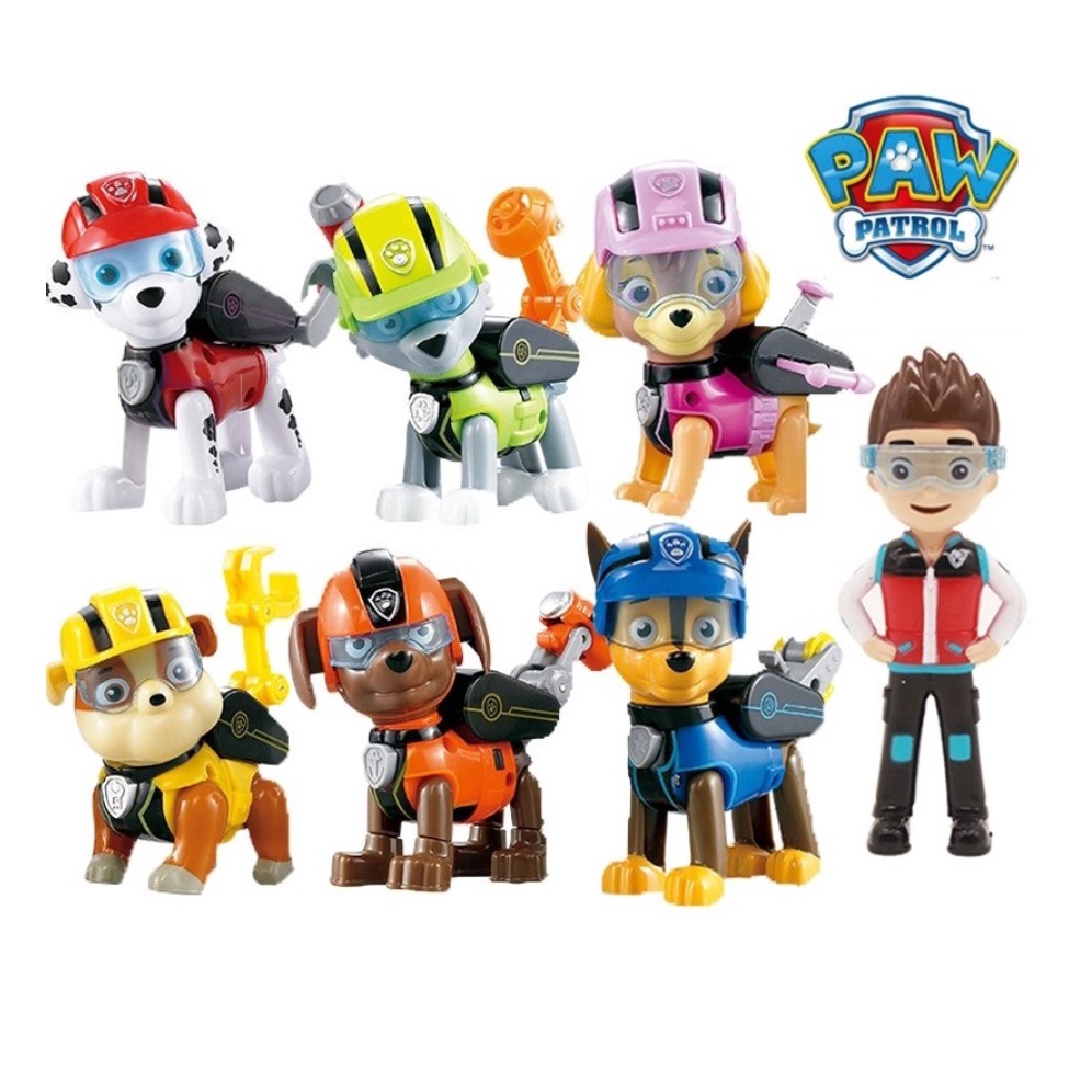 Patrulha Canina Paw Patrol Miniaturas Brinquero Boneco Shopee Brasil