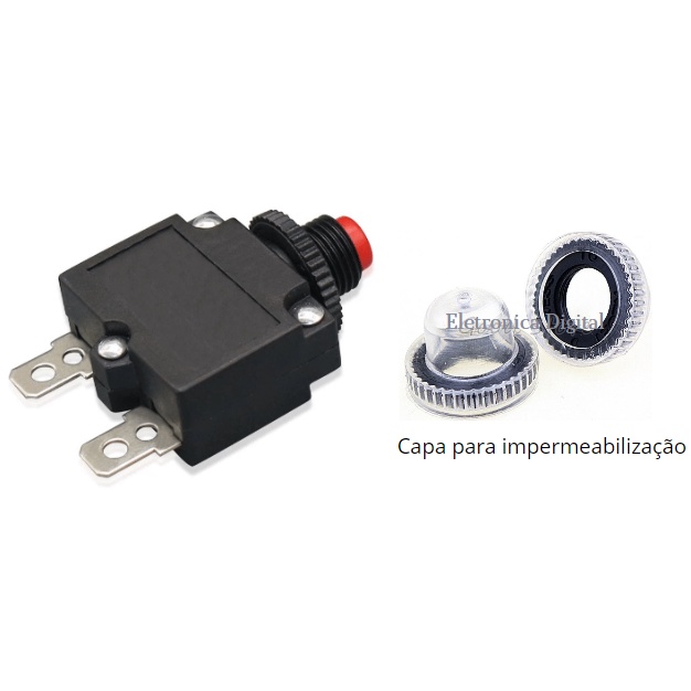 Botão Disjuntor Fusível Térmico