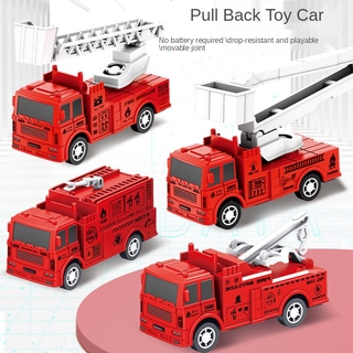 Carro De Brinquedo Para Crianças Mini Pull Back Car Escada Bombeiros 1pcs Randomly