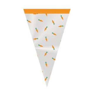 Cone Festa Hora da Cenoura - 18x30cm - 50 unidades - Cromus - Rizzo em Oferta na Shopee