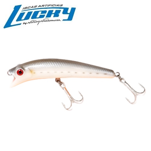 Isca Artificial Lucky by Nelson Nakamura Happy Popper - 111 Opaca Cinza