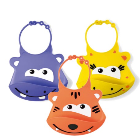 Babador de Silicone Impermeável Pegador de Comida  à prova D'água para Alimentação Bebê Menino Menina - Multikids