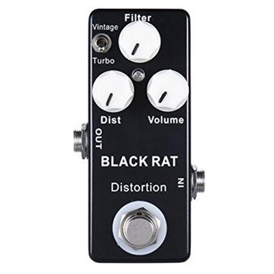 [Em Estoque] Pedal De Efeito De Distorção Mosky Black Rat Guitarra Clássica Baseado Pro Co True Bypass
