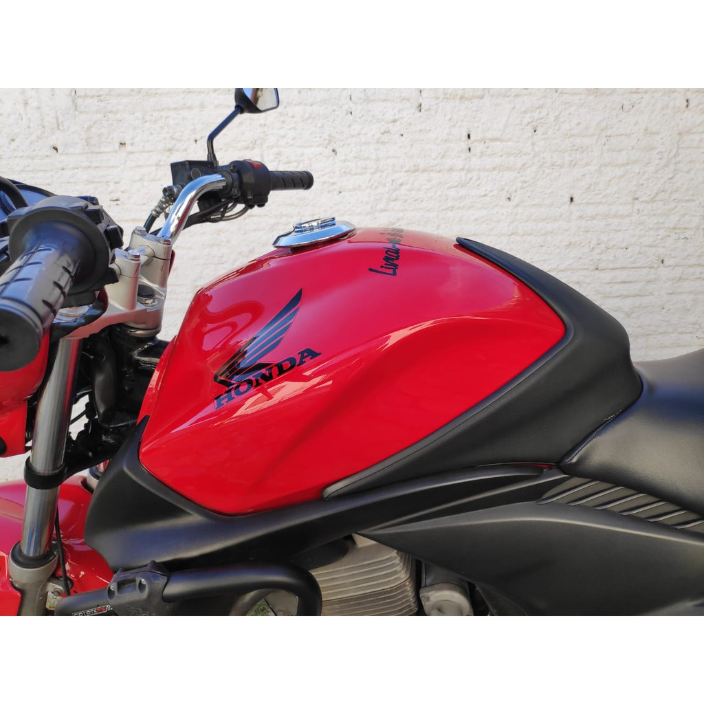 Protetor de tanque cb 300 estilo cb 1000 preto fosco