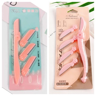 Lâminas Sobrancelha e Rosto, Uma ou kit com 3 Navalha Depilação Dermaplaning design em Oferta na Shopee