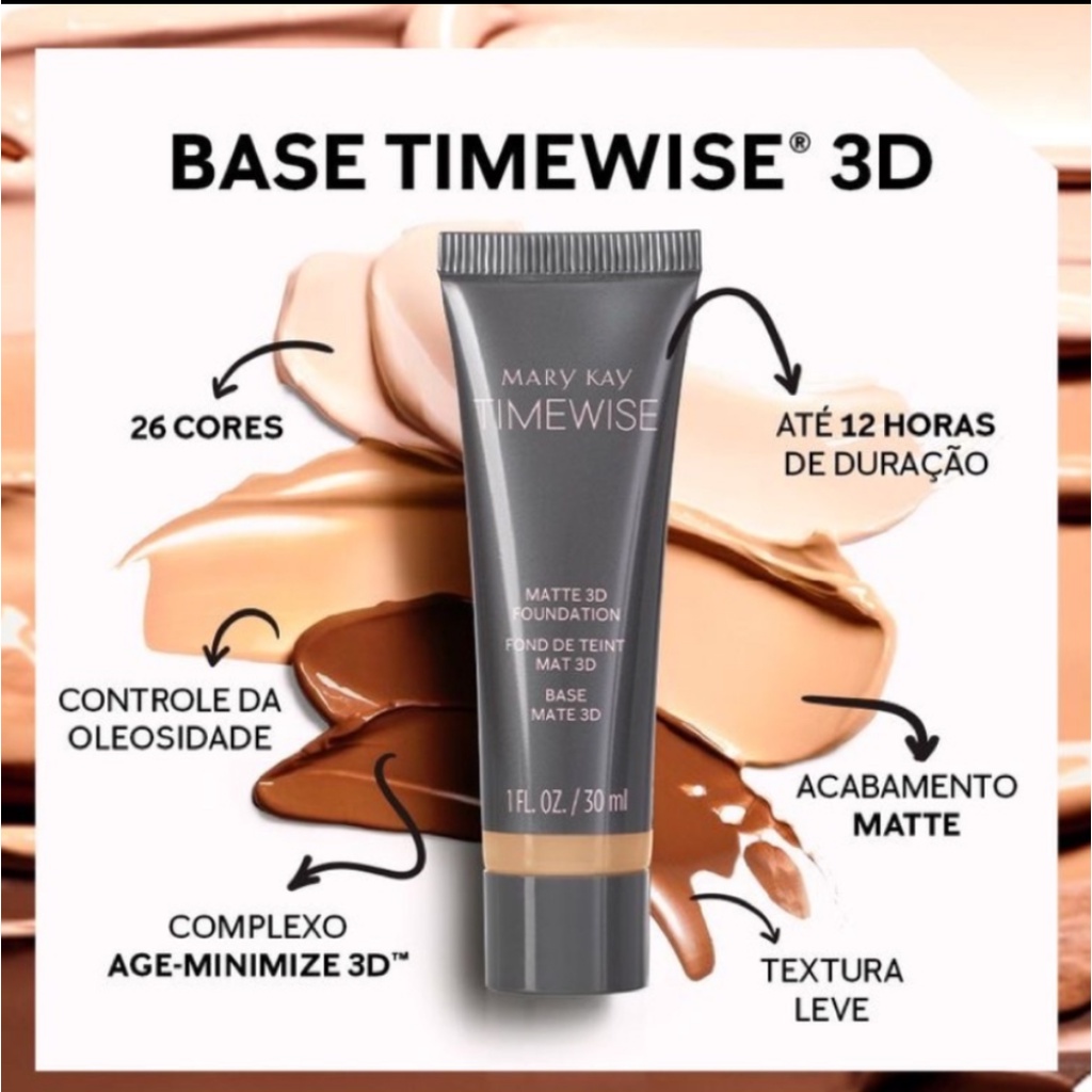 Base Mary Kay Time Wise 3D (matte) 30ML | Shopee Brasil