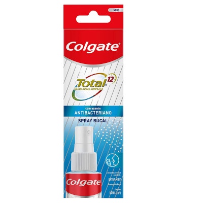 Enxaguante Antisséptico Bucal Colgate Total 12 Spray com 60ml