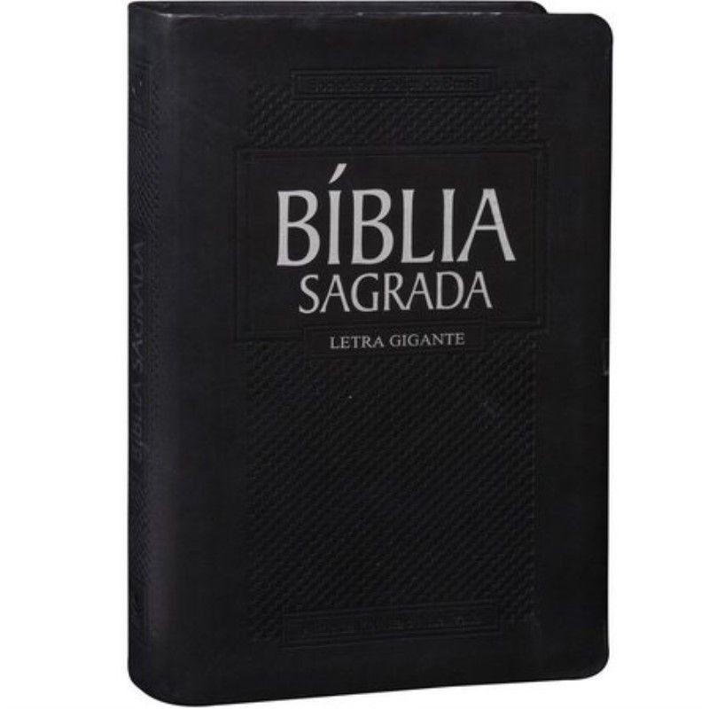 Bíblia Sagrada ARA | Letra gigante | Índice | Flexivel PU | Preta em Oferta na Shopee