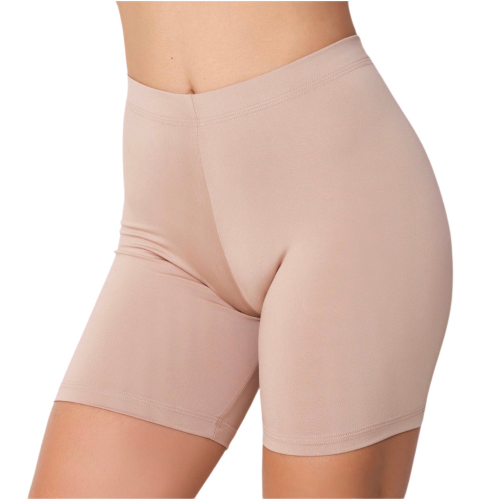 Kit 2 Short Anágua Segunda Pele Feminino Curto Cintura Média Invisível Íntimo Usar Baixo Vestido Roupa