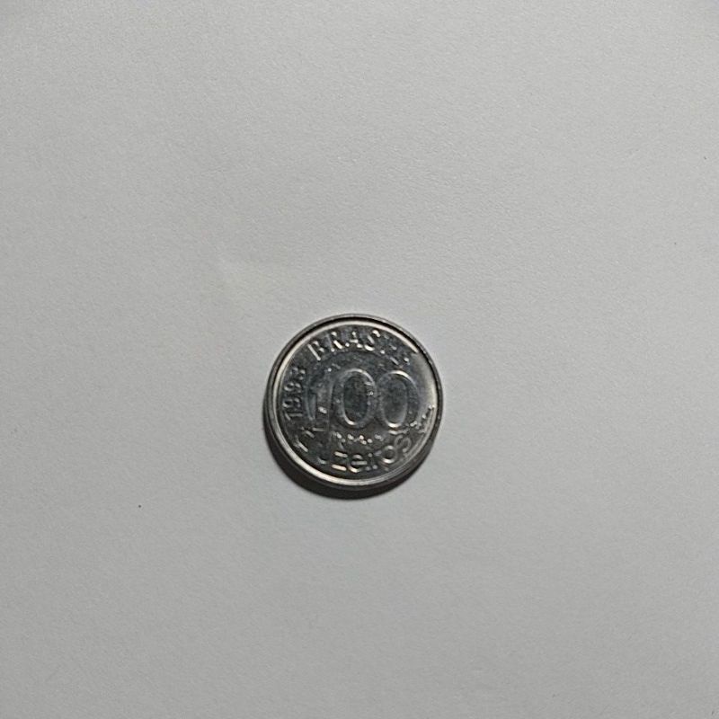 Moeda de 100 cruzeiros do Peixe boi 1993 moeda colecionador e para numismática
