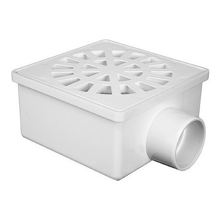 6 Ralo Quadrado Luconi C/grelha 100 Mm (10 Cm)