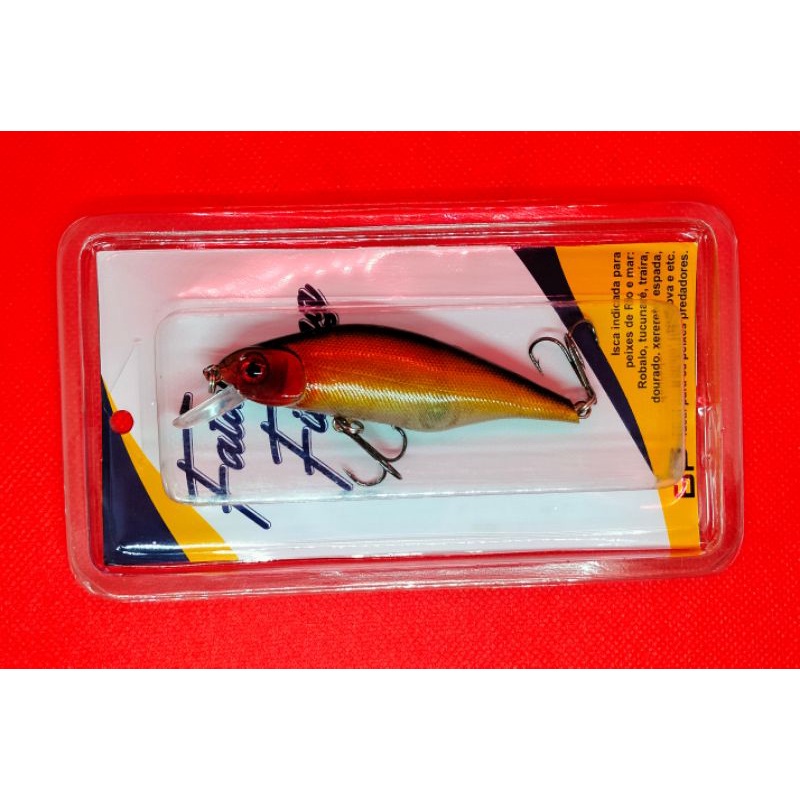 isca artificial Fatal fishing marca BP robalo tucunaré traíra doura peixes predadores de rio e mar e pesqueiros de caiaque banco ou de beirada isca profissional testada e aprovada , nado realístico pintura impecável , e garateia afiadas