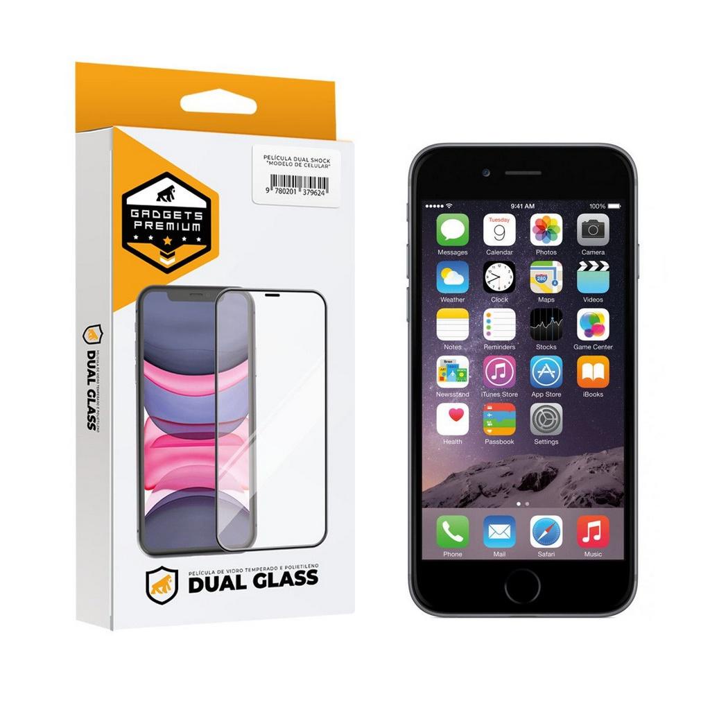 Película Dual Glass para iPhone 6 Plus - Preto - Gshield em Oferta na Shopee