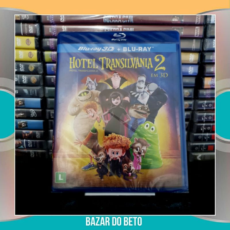 Bluray Filme Hotel Transilvânia 2  Duplo BD+3D (Lacrado) (Leia a Descrição)