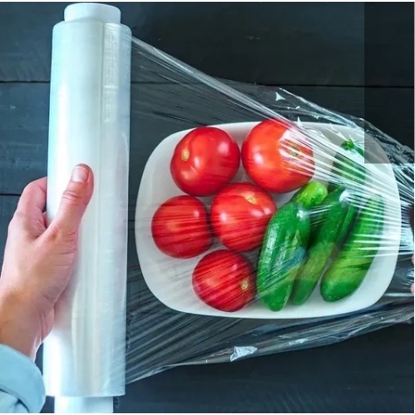 Filme de PVC transparente 28x100 rolo bobina esticável plástico