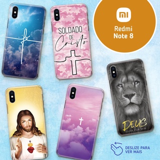Capa Capinha - Xiaomi Redmi Note 8 - Religião Deus Jesus
