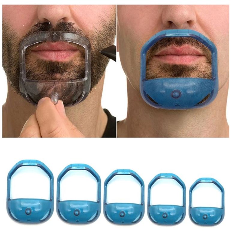 modelador molde alinhador cavanhaque barba régua kit 5 tamanhos